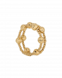 Classic Beaded Stackable Ring in 18k Yellow Gold