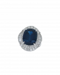Oval Sapphire Ring with Certified Natural Center Stone