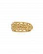 Yellow Gold Multi Strand Beaded Wrap Ring Classic