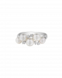 Platinum Akoya Baby Pearl Cluster Ring - Round Pearls
