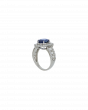 40103 Platinum Pear Sapphire Ring  Diamond Accents – 3.59ct Sapphire