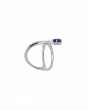 40109 Platinum Pear-Cut Sapphire Ring with Diamond Accents – 1.21ct