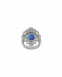 40060 Sapphire Platinum Statement Ring 11.23ct Sapphire & 2.13ct Diamonds