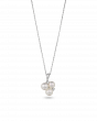 Platinum Pearl Rounded Drop Pendant Luxury Design