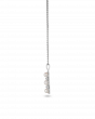 Platinum 3.15 ct Pearl Bar Pendant Necklace