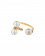 K18 Yellow Gold Akoya Baby Pearl Ring