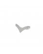 40007 Platinum 900 V-Shaped Diamond Multi-Stone Ring