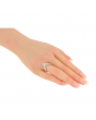 40007 Platinum 900 V-Shaped Diamond Multi-Stone Ring