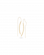 Yellow Gold Linear Drop Earrings Contemporary Design