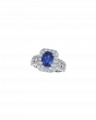 TEST (H) Sri Lankan Blue Sapphire Ring In Oval Motif