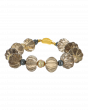 Silver Smoky Quartz Beaded Bracelet
