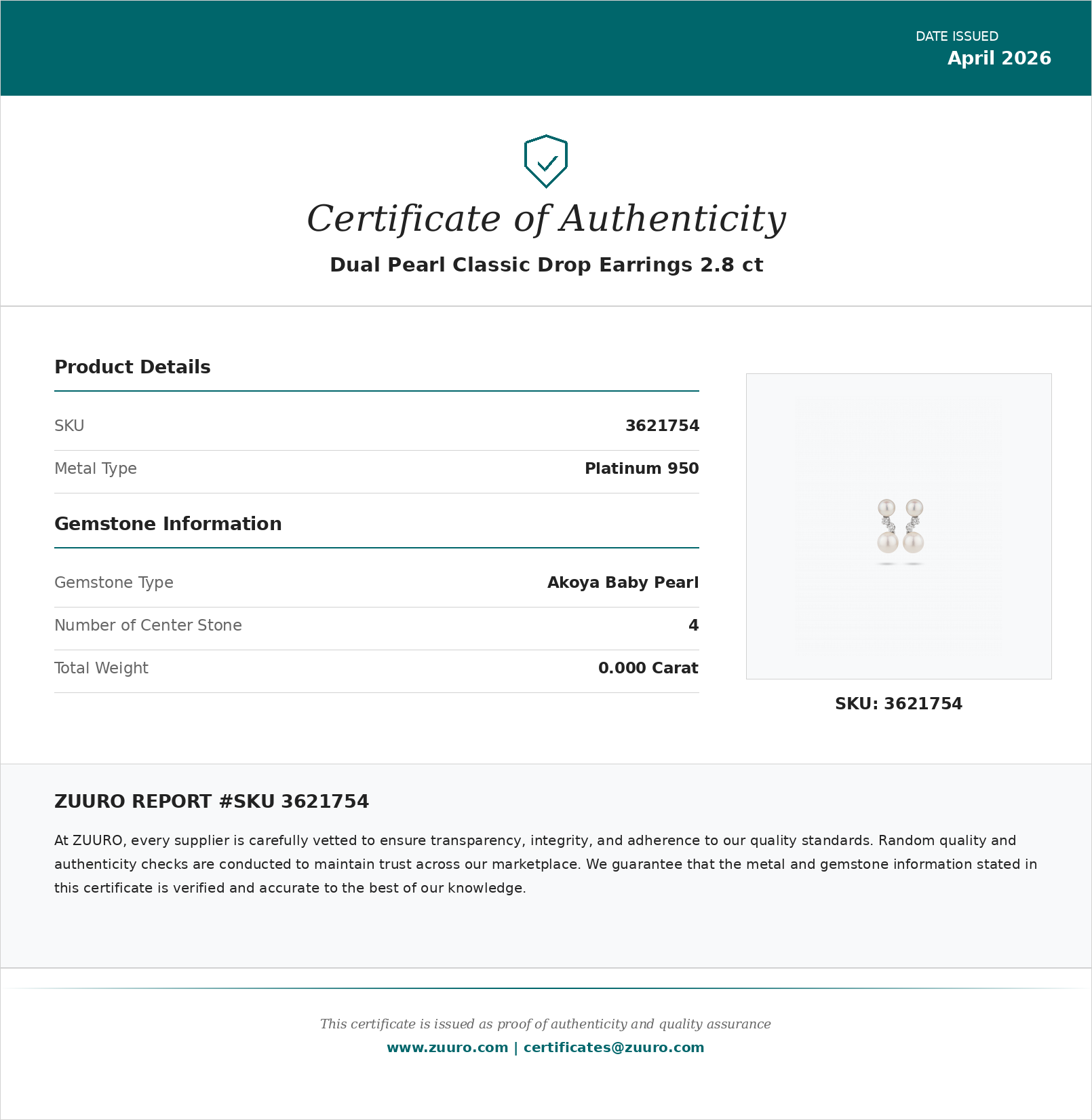 Product Certificate