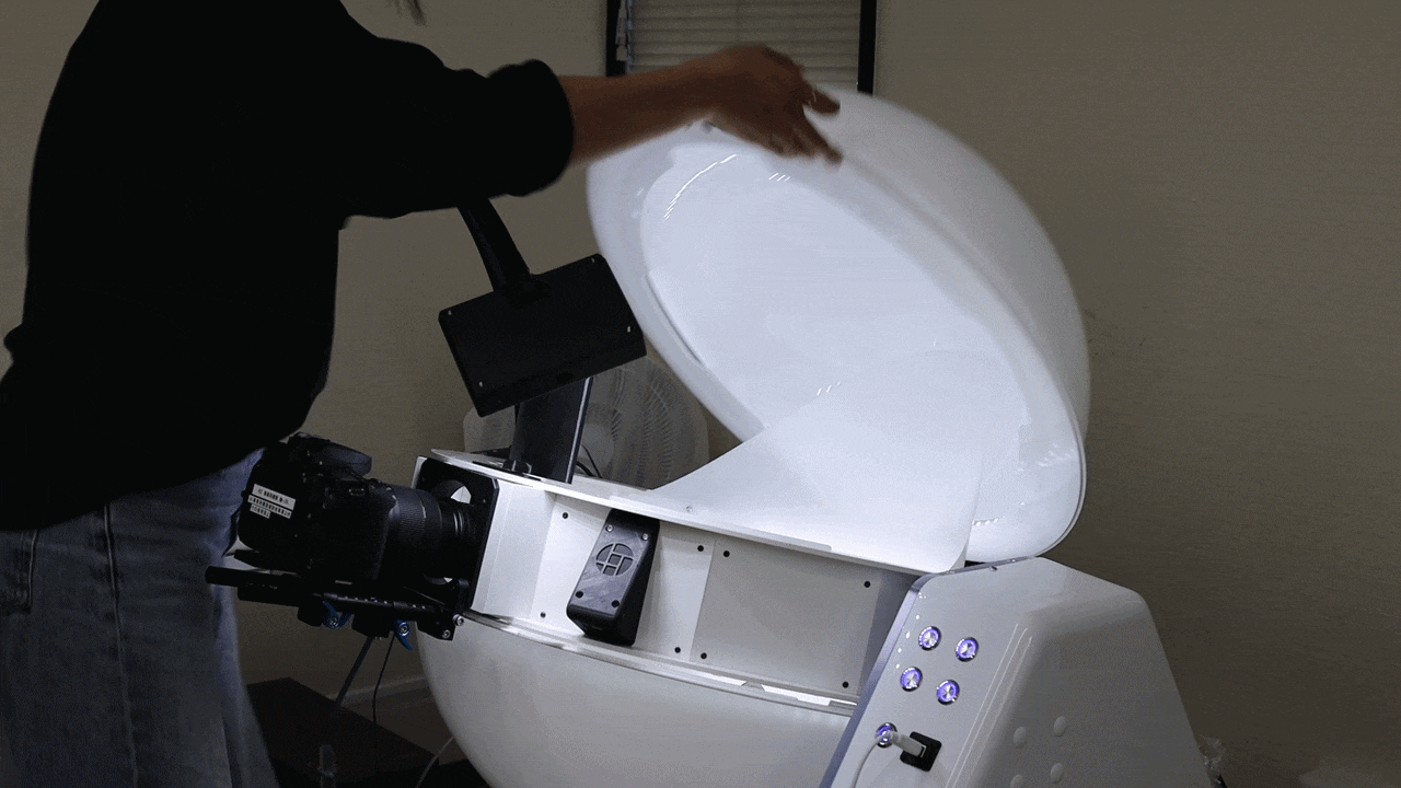 Studio dome and camera rig setup